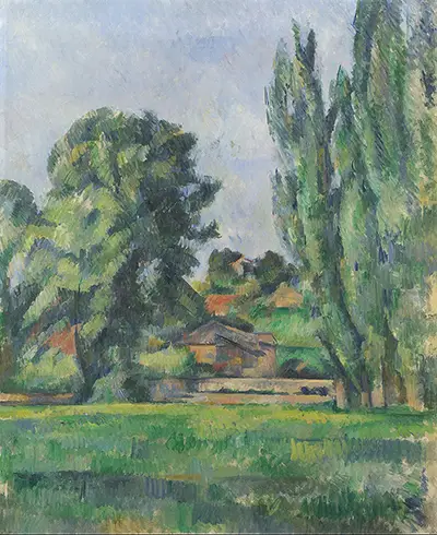 Landscape with Poplars Paul Cezanne
